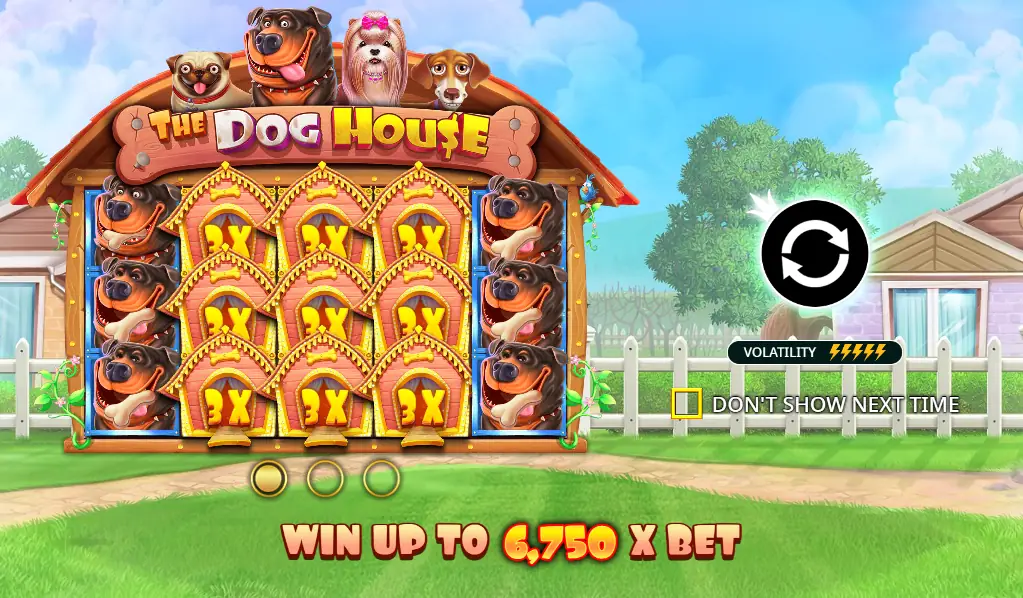 The Dog House – ප්‍රග්මැටික් ප්ලේ සුනඛ තේමා ස්ලොට් ගේම්